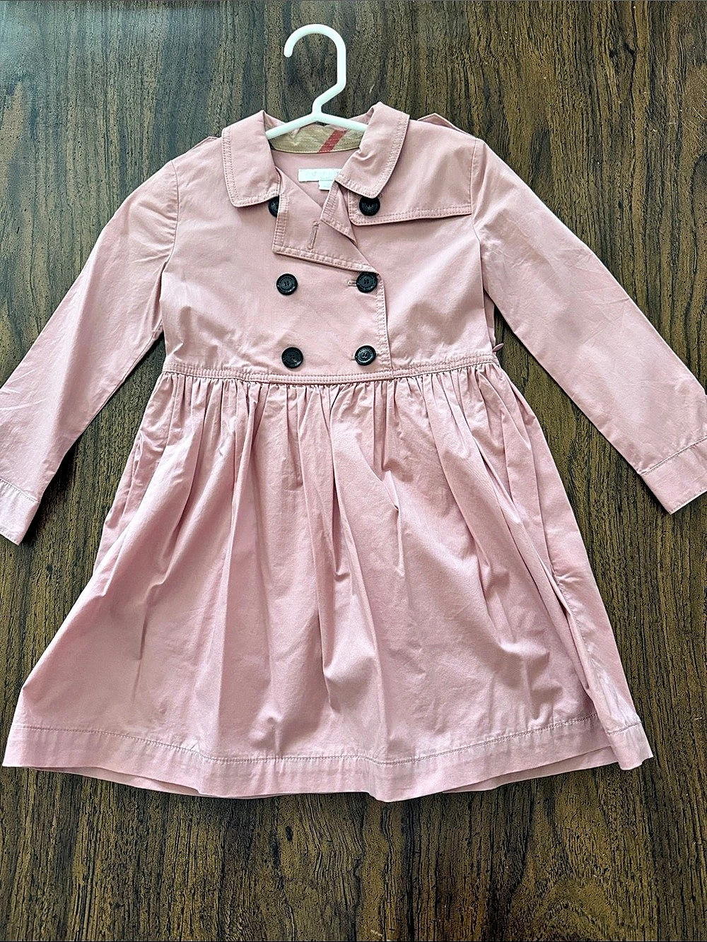 Girls Burberry Pink Trench Coat